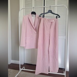 Zara Pink Blazer and Trouser Set